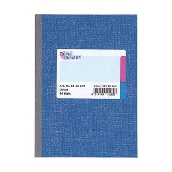 König & Ebhardt Kladde 8615172 poznámková kniha linajkový modrá Počet listov: 96 A5