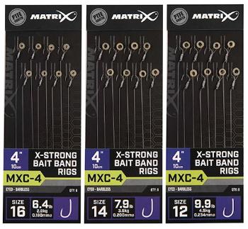 Matrix náväzec mxc-4 4 "x-strong bait band rigs - veľkosť háčika 16 nosnosť 2,9 kg