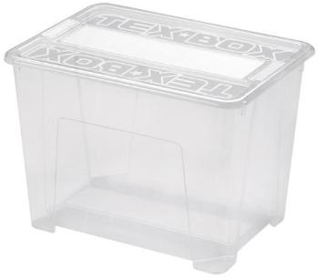 heidrun Plastový úložný box s vekom HEIDRUN TexBox 21l