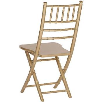Súprava 4 drevených stoličiek, zlaté MACHIAS, 250977 (beliani_250977)