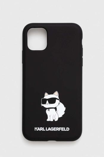 Puzdro na mobil Karl Lagerfeld iPhone 11/ XR čierna farba