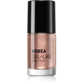 NOBEA Metal Gel-like Nail Polish lak na nechty s gélovým efektom odtieň Brass N#76 6 ml