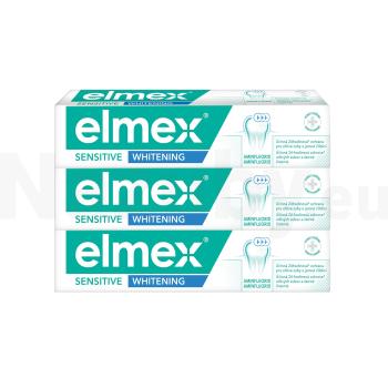 Elmex Bieliace zubná pasta pre citlivé zuby Sensitive Whitening 3 x 75 ml