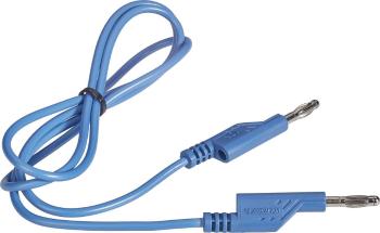 VOLTCRAFT  merací kábel [lamelový zástrčka 4 mm - lamelový zástrčka 4 mm] 1.00 m modrá 1 ks