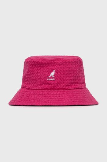 Obojstranný klobúk Kangol fialová farba