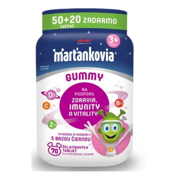 WALMARK Marťankovia Gummy s Bazou čiernou 70 želatínových tabliet