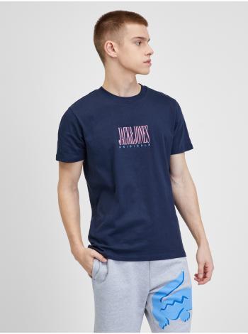 Tričká s krátkym rukávom pre mužov Jack & Jones - tmavomodrá