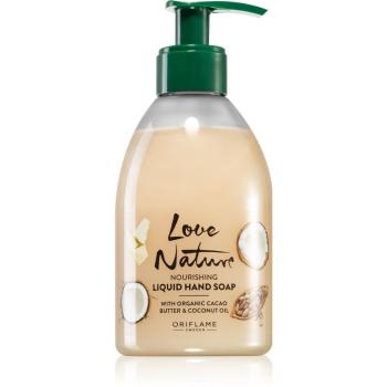 Oriflame Love Nature Cacao Butter & Coconut Oil vyživujúce tekuté mydlo na ruky 300 ml