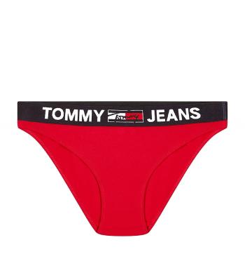 TOMMY HILFIGER - Tommy Jeans red nohavičky z organickej bavlny-XS