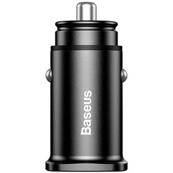 Baseus Square metal A+A 30 W Dual Quick Car Charger čierny (CCALL-DS01)