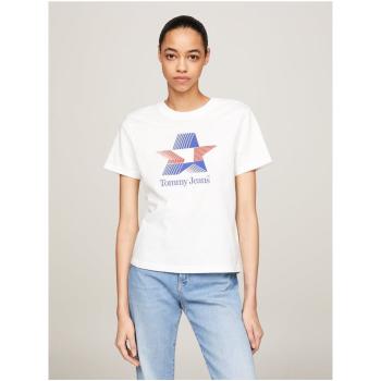 Tommy Jeans  DW0DW17830  Tričká a polokošele Biela