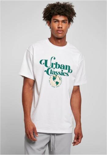 Urban Classics Organic Globe Logo Tee white - XXL