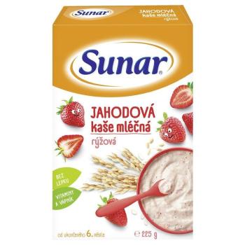 SUNAR Mliečna kaša jahodová ryžová 225 g