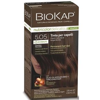 BIOKAP Delicato Rapid Farba na vlasy – 5.05 Gaštanovo-oriešková 135 ml (8030243025647)