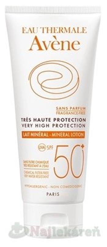 AVENE Minerálne mlieko SPF 50+ 100ml