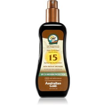 Australian Gold Spray Gel Sunscreen With Instant Bronzer bronzujúci sprej SPF 15 237 ml