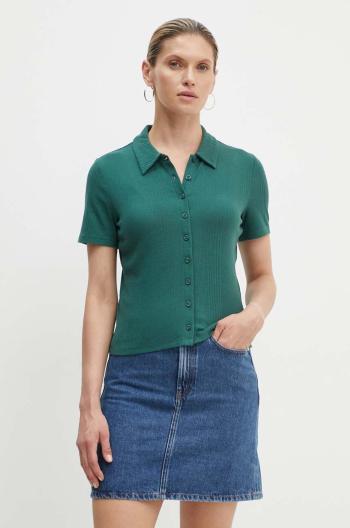 Polo tričko Levi's dámske, zelená farba, A9342