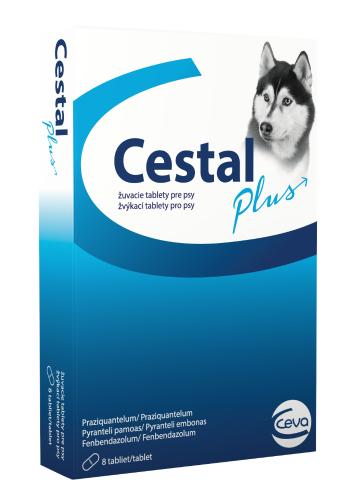 Cestal Plus žuvacie tablety pre psy 8 ks