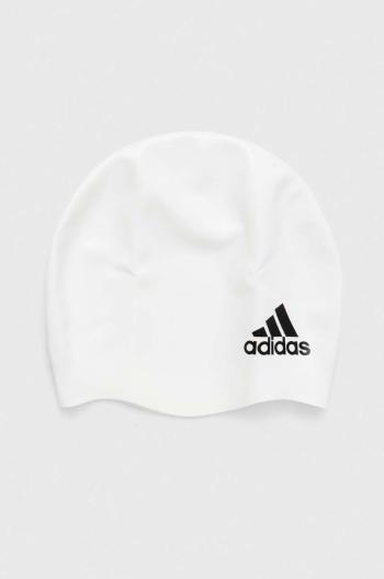 Plavecká čiapka adidas Performance biela farba