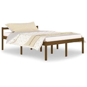 Rám postele medovo hnedý masívna borovica 140 × 200 cm, 810617