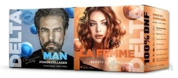 DELTA COLLAGEN La Femme & Man Collagen rozpustný prášok 196 g + 240 g