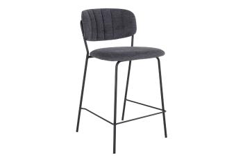 Norddan Dizajnová barová stolička Rosalie tmavosivá