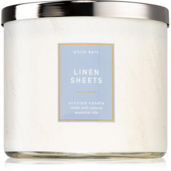 Bath & Body Works Linen Sheets vonná sviečka 411 g