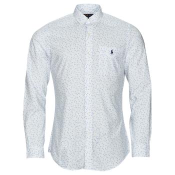 Polo Ralph Lauren  Z223SC11-SLBDPPPKS-LONG SLEEVE-SPORT SHIRT  Košele s dlhým rukávom Biela