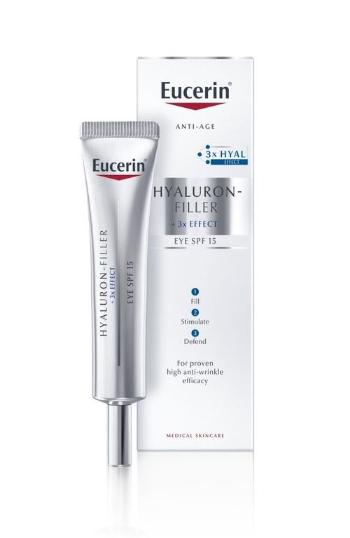 Eucerin Očný krém proti starnutiu pleti SPF 15 Hyaluron-Filler 3x EFFECT 15 ml