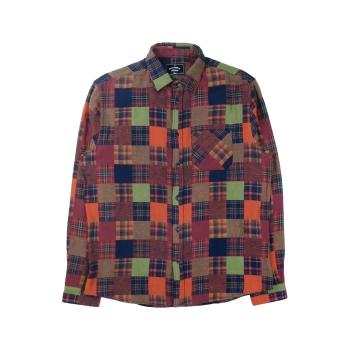 Portuguese Flannel  OG Patchwork Shirt - Checks  Košele s dlhým rukávom Viacfarebná