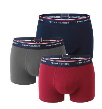 TOMMY HILFIGER - boxerky 3PACK premium essentials black & rouge color - limitovaná edícia-L (89-100 cm)