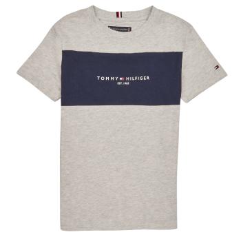 Tommy Hilfiger  ESSENTIAL COLORBLOCK TEE S/S  Tričká s krátkym rukávom Šedá