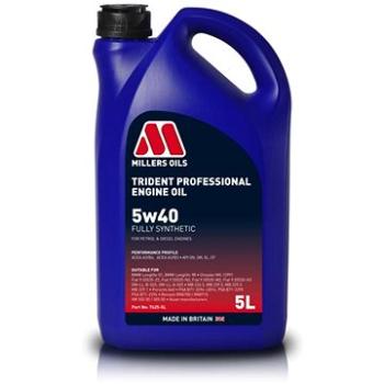 Millers Oils Plne syntetický motorový olej Trident Professional 5W-40 5 l (76255)