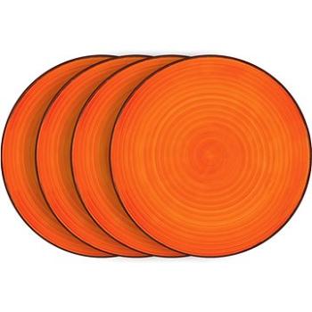 LAMART Set plytkých tanierov 4 ks oranžové LT9051 HAPPY