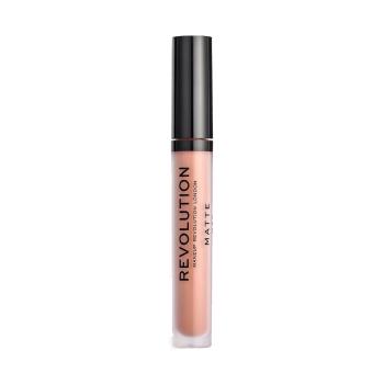 Makeup Revolution  Matte Lip Gloss  Lesky na pery Hnedá