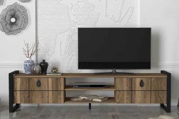 Sofahouse Dizajnový TV stolík Tadashi 184,5 cm vzor orech