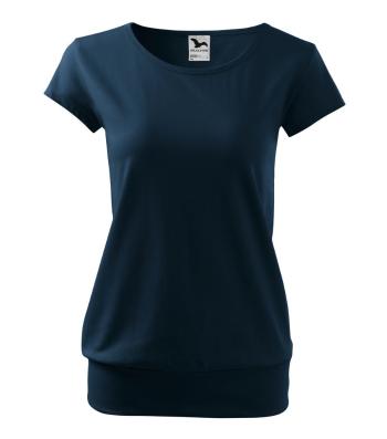 MALFINI Dámske tričko City - Námornícka modrá | M