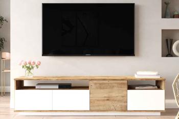 Sofahouse Dizajnový TV stolík Belisario II 180 cm biely