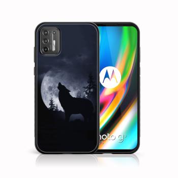 MY ART Silikónový kryt Motorola Moto G9 Plus WOLF (247)