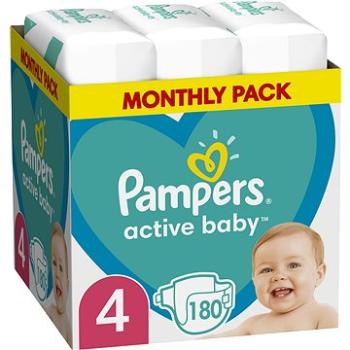 PAMPERS Active Baby veľkosť 4, Monthly Pack 180 ks (8006540032725)