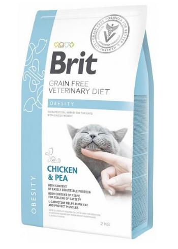 Brit Veterinary Diets GF cat Obesity granule pre mačky 2kg