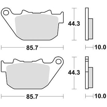 Braking brzdové doštičky (sinterová zmes CM88) (2 ks) M501 – 340 (M501-340)