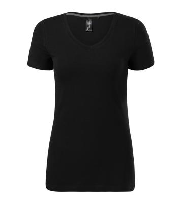 MALFINI Dámske tričko Action V-neck - Čierna | XXL