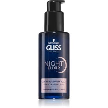 Schwarzkopf Gliss Night Elixir bezoplachový elixír na rozstrapkané končeky vlasov 100 ml