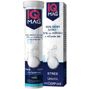 IQ Mag horčík 375 mg + B6 šumivé tablety (8595026107670)