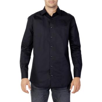 Selected  SLHREGETHAN SHIRT LS CLASSIC B NOOS 16086754  Košele s dlhým rukávom Čierna