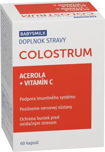 Babysmilk Výživový doplnok Colostrum + Acerola + Vitamín C 60 kapsúl