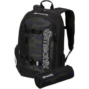 Meatfly Basejumper batoh, Rampage Camo/Black, 22 L + peračník zadarmo (8590202045845)