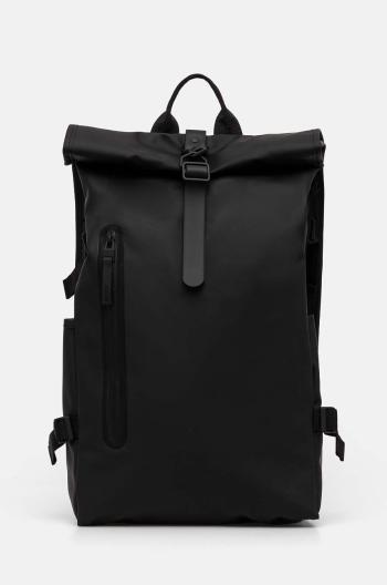 Ruksak Rains Rolltop Rucksack Large W3 čierna farba, veľký, jednofarebný, 14590-01