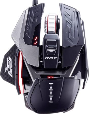 MadCatz R.A.T. X3 herná myš USB optická čierna 10 null 16000 dpi podsvietenie, ergonomická, gélová opierka pod zápästie,